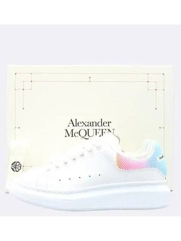 Unused 708070 White Color Rainbow Tab Oversole Women s Sneakers 35 225MM - ALEXANDER MCQUEEN - BALAAN 1