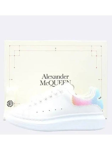 Unused 708070 White Color Rainbow Tab Oversole Women s Sneakers 35 225MM - ALEXANDER MCQUEEN - BALAAN 1