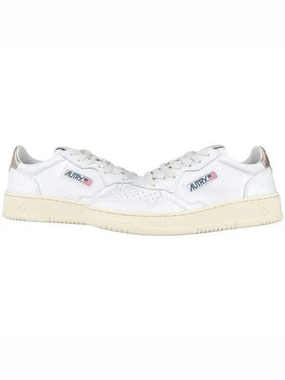 Medalist Goatskin Low Top Sneakers Gold White - AUTRY - BALAAN 2