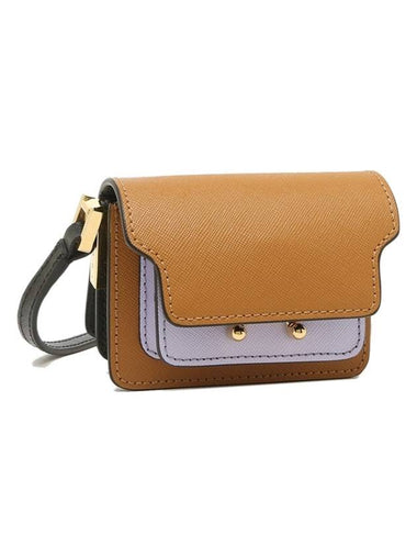 two-tone cross bag brown - MARNI - BALAAN 1