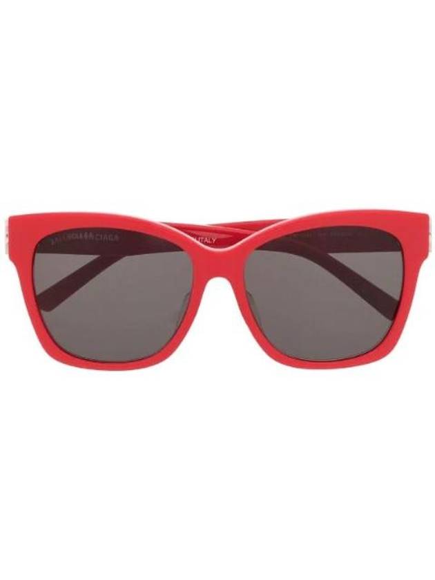 BB Temple Cat Eyes Sunglasses Red Silver - BALENCIAGA - BALAAN 1