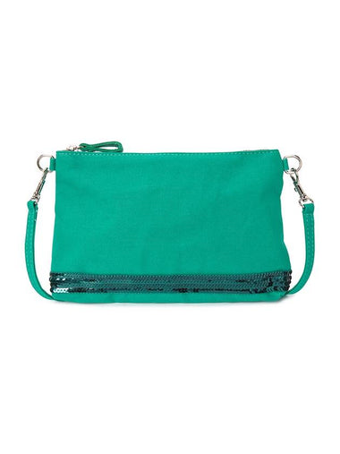 Women's Zipper Clutch Bag Green - VANESSA BRUNO - BALAAN 1