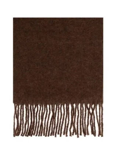 Carro Mohair Alpaca Muffler Brown - JACQUEMUS - BALAAN 2