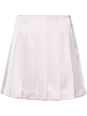 Self-Portrait Fully Pleated Satin Miniskirt - SELF PORTRAIT - BALAAN 1