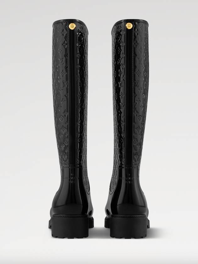 Rain boots splash flat high black - LOUIS VUITTON - BALAAN 3