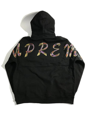 Beaded Hooded Sweatshirt Black - SUPREME - BALAAN 3