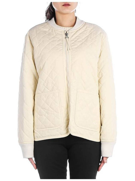 Elea Quilting Zip-Up Jacket Cream - A.P.C. - BALAAN 2