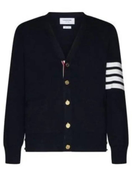 Milano Stitch 4 Bar Cardigan Navy - THOM BROWNE - BALAAN 2