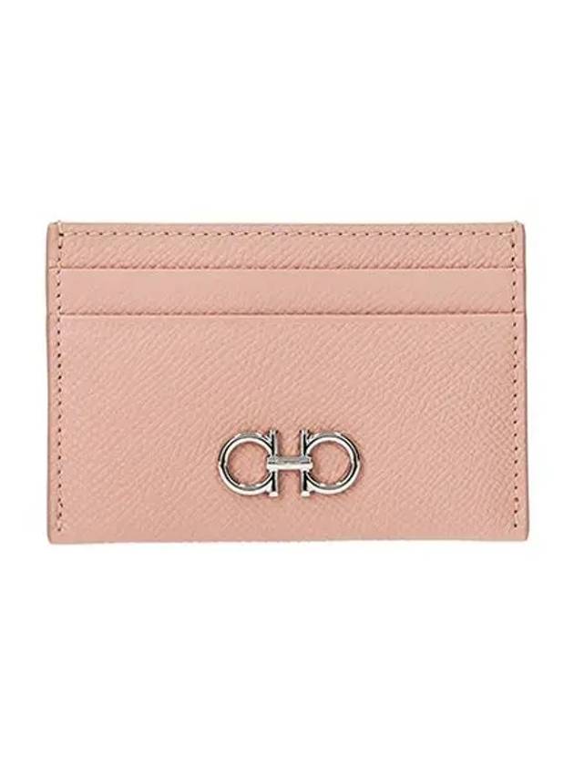 Gancini Card Wallet Pink - SALVATORE FERRAGAMO - BALAAN 6