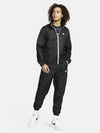 Club Lined Woven Tracksuit Black - NIKE - BALAAN 6