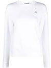 Embroidered Pony Logo Fleece Sweatshirt White - POLO RALPH LAUREN - BALAAN 2