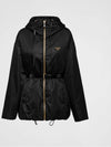 Re-Nylon Hooded Jacket Black - PRADA - BALAAN 2