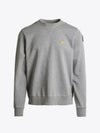 Men's CALEB EMBO Sweatshirt Gray PMFLEBF11 797 - PARAJUMPERS - BALAAN 1