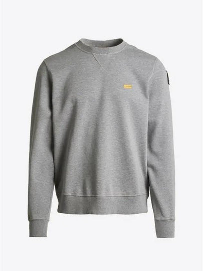 Caleb Emboss Crew Neck Cotton Sweatshirt Grey - PARAJUMPERS - BALAAN 2