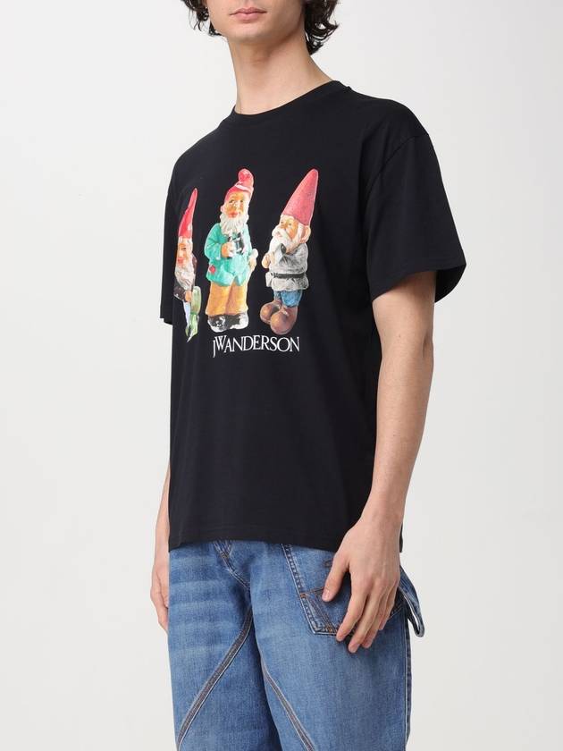 Gnome Trio Print Short Sleeve T Shirt Black - JW ANDERSON - BALAAN 5