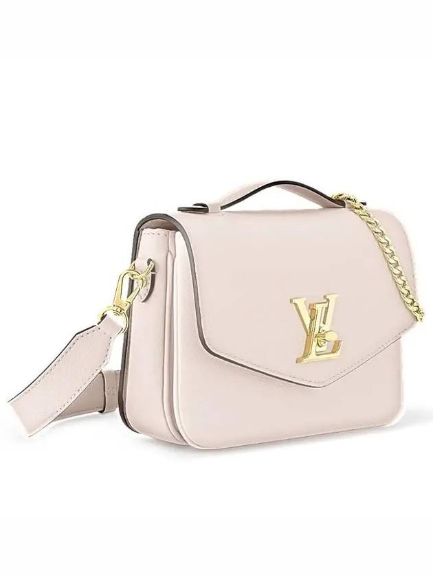 Oxford Lock Me Leather Shoulder Bag Beige - LOUIS VUITTON - BALAAN 4