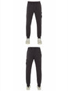 Waffen Patch Cotton Fleece Track Pants Charcoal - STONE ISLAND - BALAAN 5