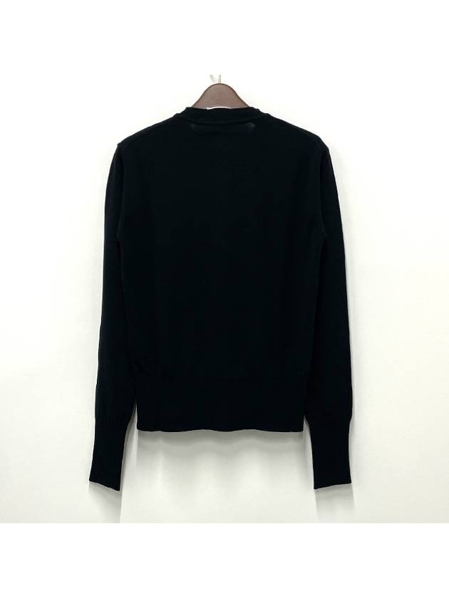 Bea Logo Wool Cardigan Black - VIVIENNE WESTWOOD - BALAAN 4