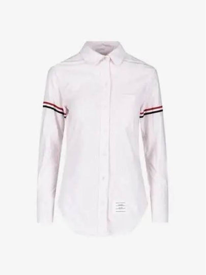 Women's Armband University Striped Oxford Shirt Light Pink - THOM BROWNE - BALAAN 2