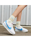 Women's Cortez Low Top Sneakers Blue White - NIKE - BALAAN 8