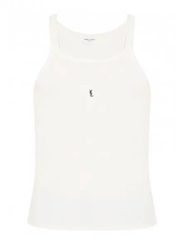 Cassandra logo rib tank top 270529 - SAINT LAURENT - BALAAN 1