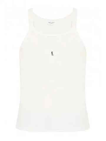 Cassandra logo rib tank top 270529 - SAINT LAURENT - BALAAN 1