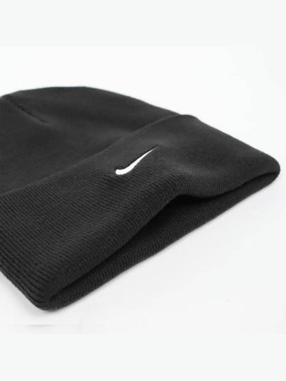 Peak Swoosh Beanie Black - NIKE - BALAAN 2