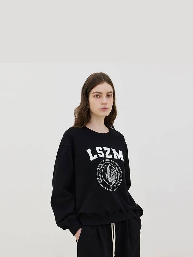 Logo Crewneck Sweatshirt Black - LESEIZIEME - BALAAN 3