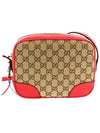 GG Disco Canvas Cross Bag Beige Red - GUCCI - BALAAN 2