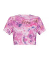 Zela Tie Dye Print Cropped Short Sleeve T-Shirt Pink - ISABEL MARANT - BALAAN 2