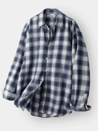 Prime check long sleeve shirt navy - INDUST - BALAAN 1