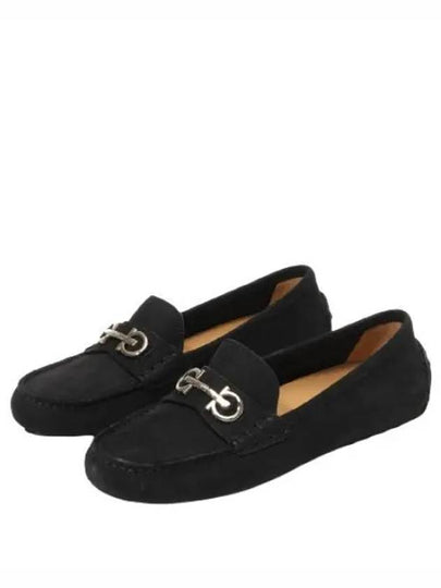 Gancini Driving Shoes Black - SALVATORE FERRAGAMO - BALAAN 2