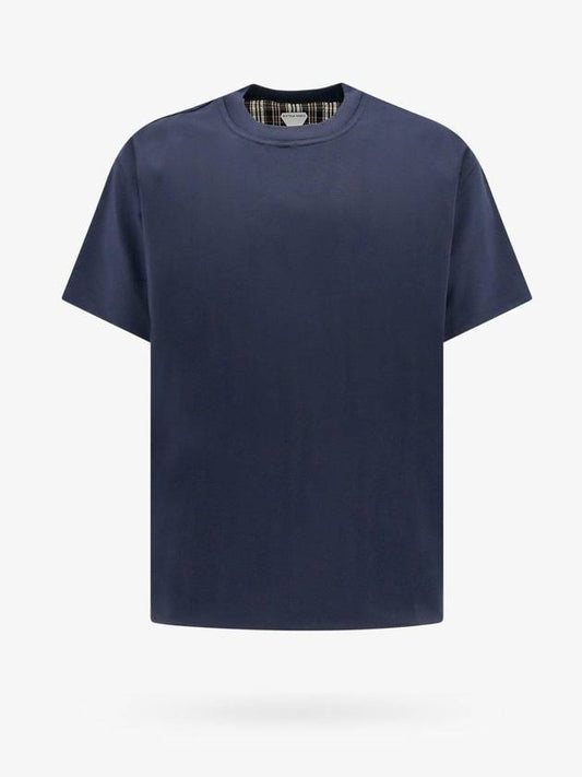 Reversible Cotton Short Sleeve T-Shirt Navy - BOTTEGA VENETA - BALAAN 1