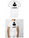 00MTS0427 00M002H WH Karman Logo Short Sleeve T-Shirt White Men's T-Shirt TJ - ISABEL MARANT - BALAAN 4