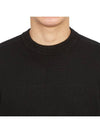 Logo Patch Knit Top Black - STONE ISLAND - BALAAN 7