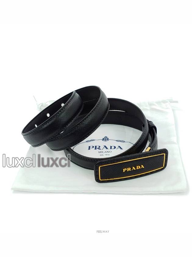 Saffiano gold belt 1C5029 34 85 - PRADA - BALAAN 10