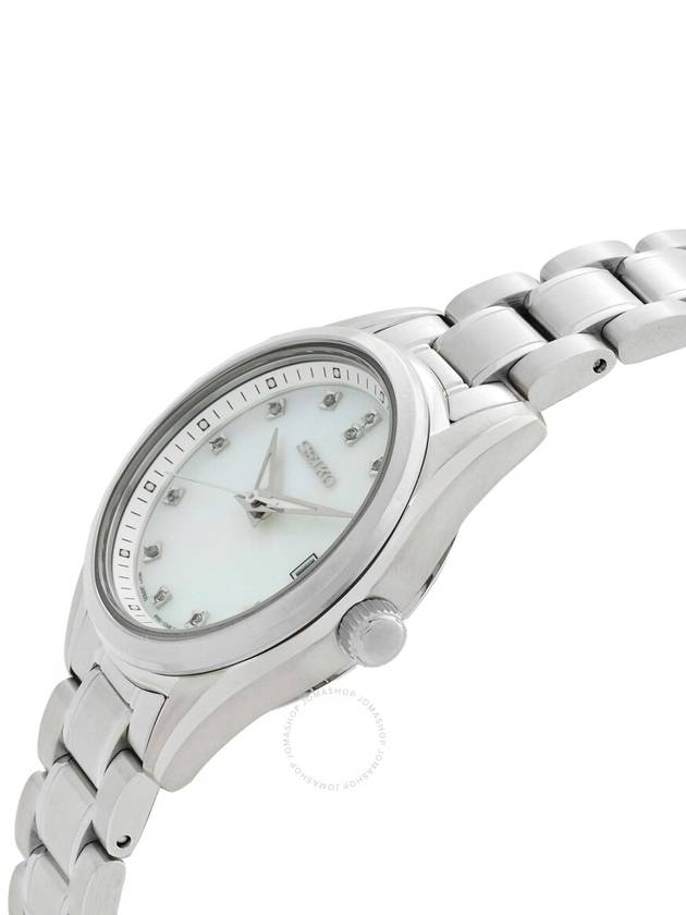 Seiko Diamond Quartz Mother of Pearl Dial Ladies Watch SUR579P1 - SEIKO - BALAAN 2