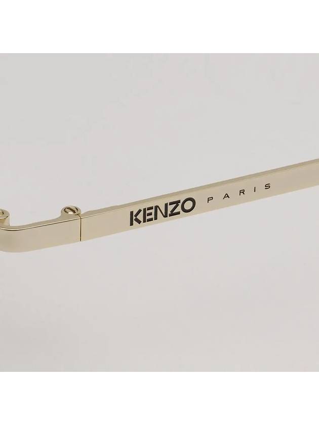 Sunglasses KZ40165U 32E square gold metal frame overfit - KENZO - BALAAN 5