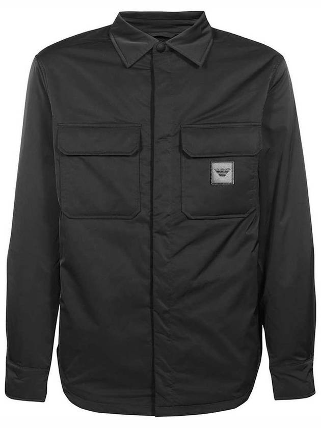 Signature Logo Pocket Jacket Black - EMPORIO ARMANI - BALAAN 1