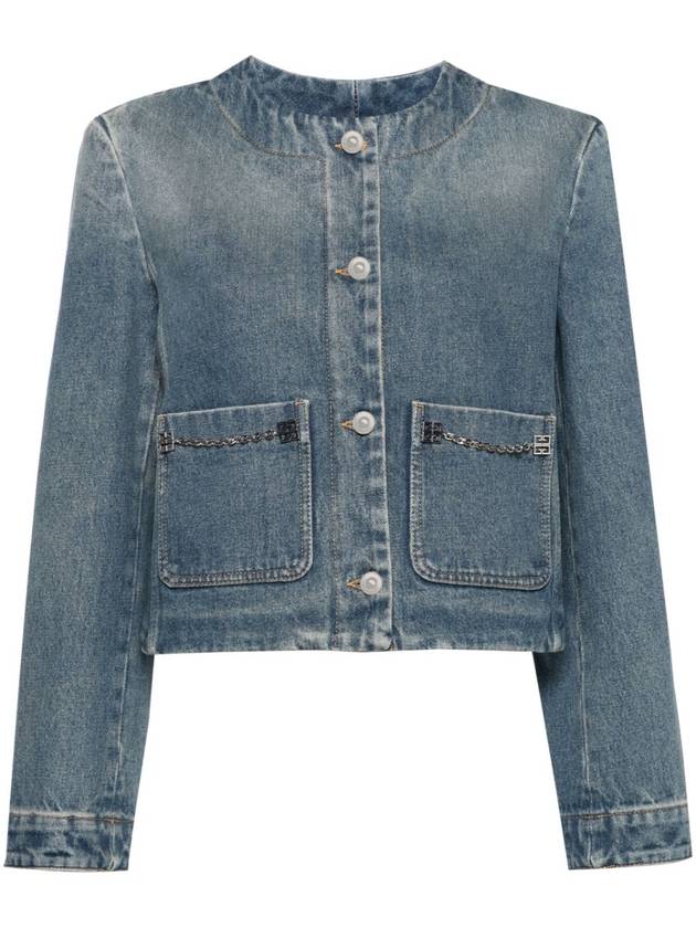 Denim Jacket BW00NB5Y9N420 P24 BLUE - GIVENCHY - BALAAN 2