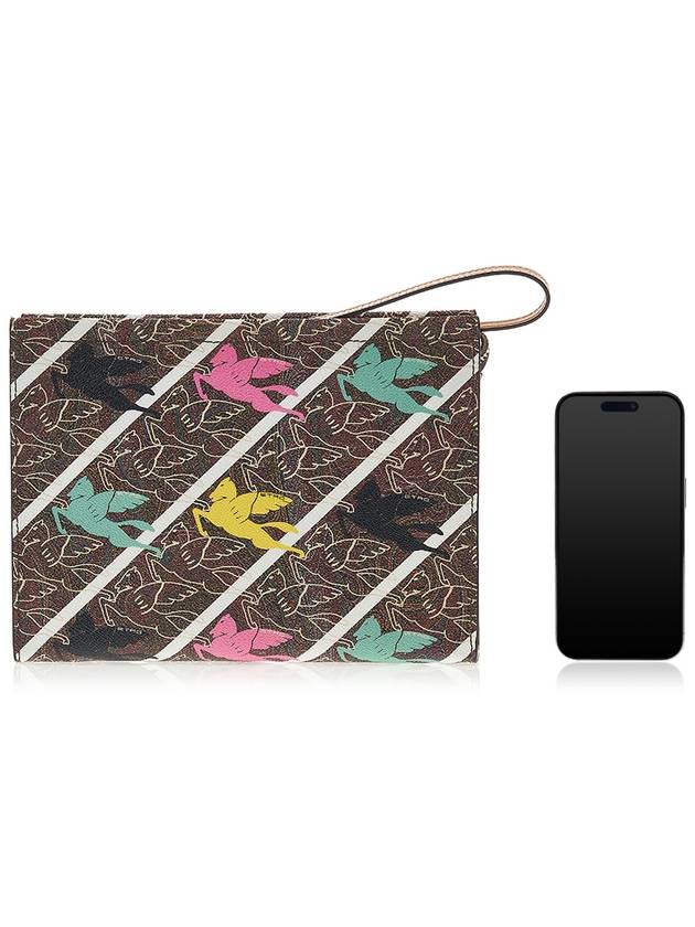 Pegasus Paisley Clutch Bag Brown - ETRO - BALAAN 7