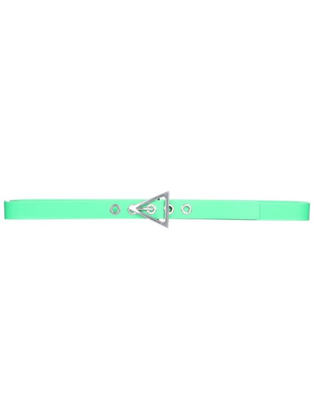 Triangle Buckle Rubber Belt Parakeet - BOTTEGA VENETA - BALAAN 2