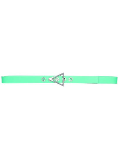 Triangle Buckle Rubber Belt Parakeet - BOTTEGA VENETA - BALAAN 2