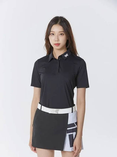 Golf Wear RP Signature Polo Collar Short Sleeve T-Shirt Black - PXG - BALAAN 2