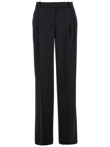 'Laon' Black Pants With Belt Loops In Tech Fabric Woman - PINKO - BALAAN 1