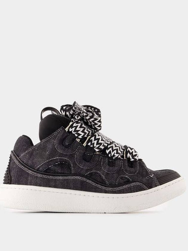 Curb Sneakers - Lanvin - Cotton - Black - LANVIN - BALAAN 1