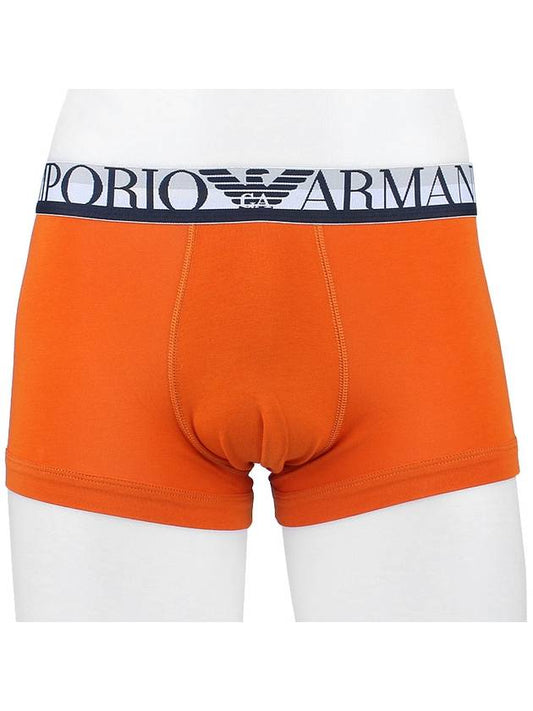 Men's Logo Boxer Briefs Orange - EMPORIO ARMANI - 2