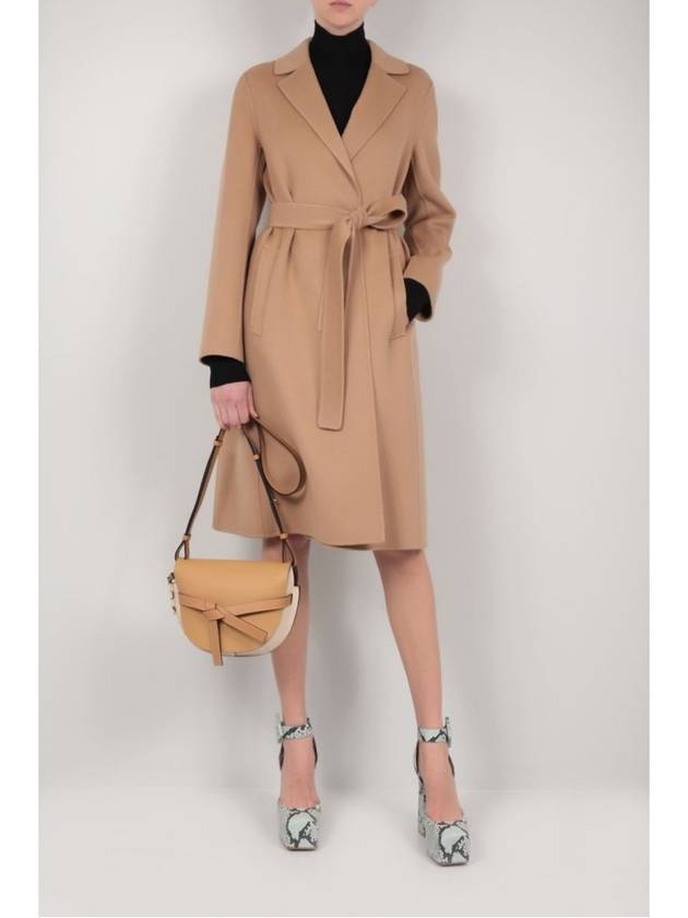 Pauline Belt Silgle Coat Beige - MAX MARA - BALAAN 11