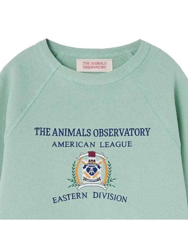 Kids Logo Embroidered Sweatshirt Light Green S24030 308BX - THE ANIMALS OBSERVATORY - BALAAN 4