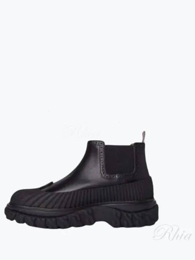 Mid Top Calf Leather Chelsea Boots Black - THOM BROWNE - BALAAN 2